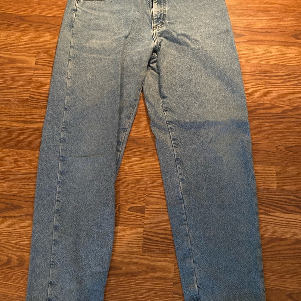 LL Bean relaxed fit flannel lined jeans. 36/34